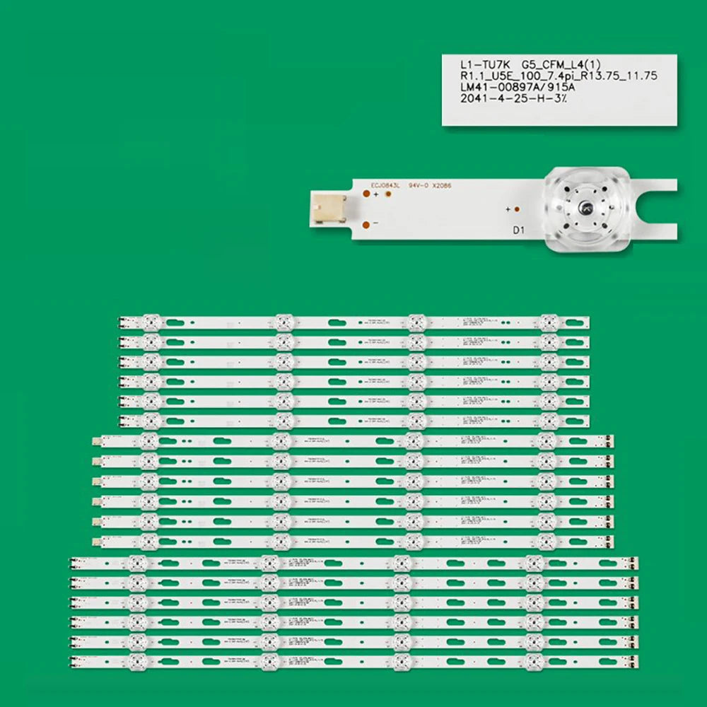 LED Backlight Strip for GU75TU7179U UE75TU7125 UE75TU7100U UE75TU7500U UE75TU8002K LM41-00915A 00916A 00917A