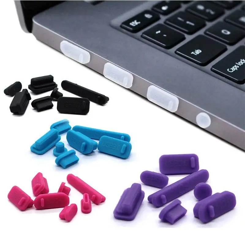 1set/16pcs Silicone Notebook Anti Dust Plug Cover Stopper Ty