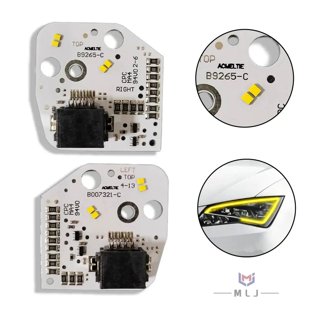 DRL Chip Board Daytime Running Light Angel Eyes Modified Headlight OE 5F0941475 5F0941476 Parts for VW