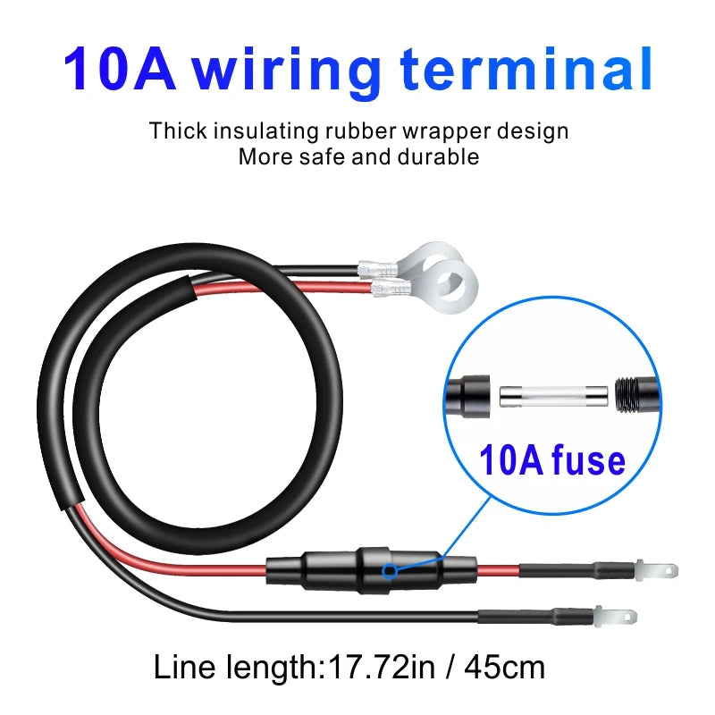 Car Charger Socket PD3.0 & QC3.0 Double USB C Ports Waterpro