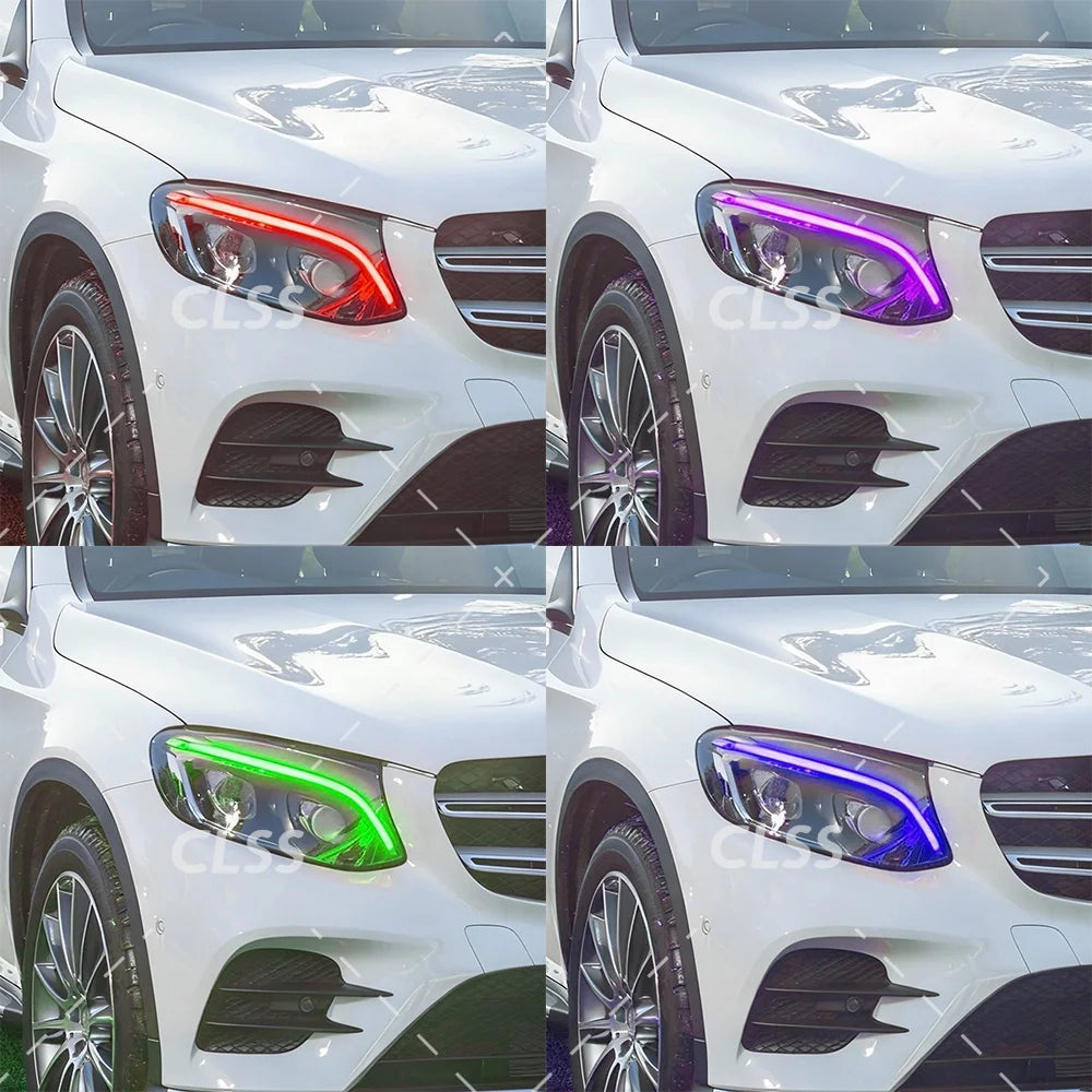 DRL LED Boards Lightsource For Mercedes-Benz GLC W253 GLC250 GLC200 2016-2019 High Spec Headlight Daytime