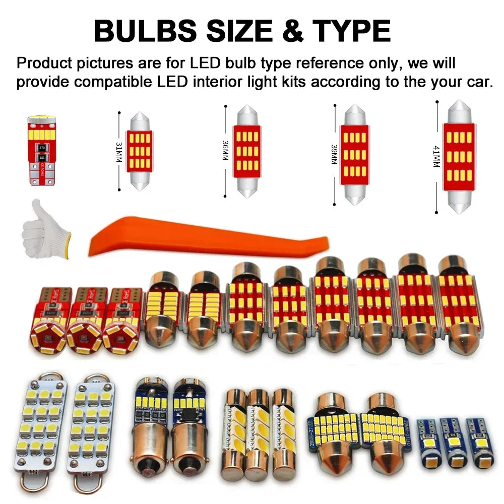 BADEYA 8Pcs LED Interior Light Kit For Jeep Patriot 2007 200