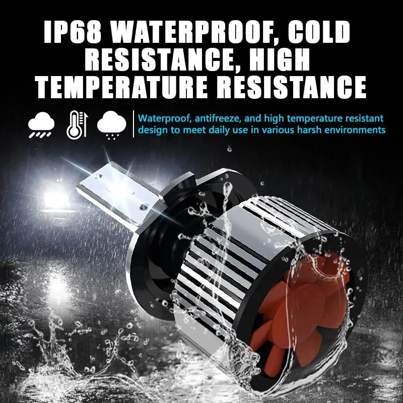 Carshark H7 LED Bulbs Headlight 55W 40000LM CSP H1 H4 H11 H8