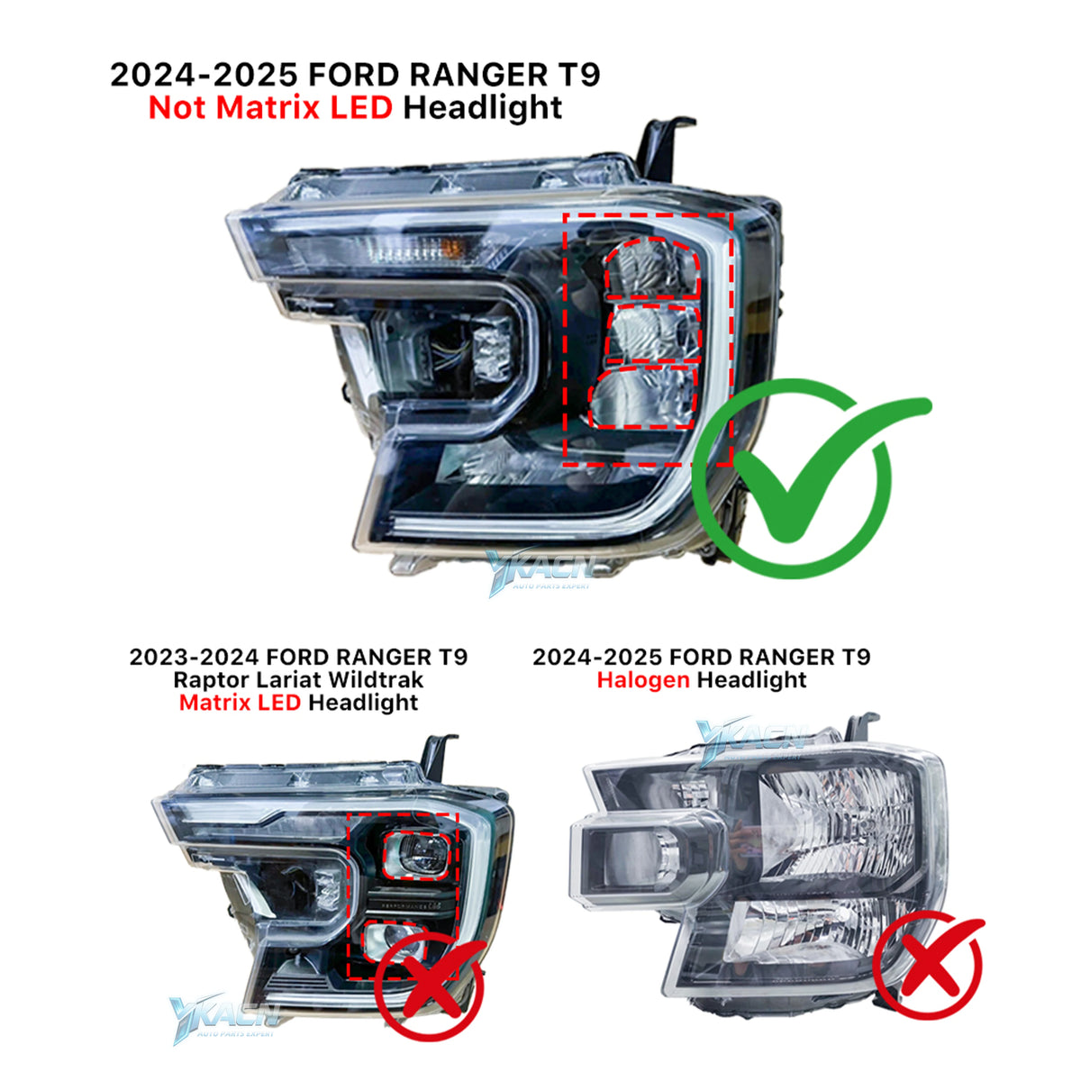 DRL Module Yellow Amber Daytime Running Light Chips Boards for Ford T9