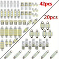42pcs/20pcs Car LED Combination Set Lamp T10 Wide Lamp Doubl