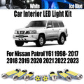 10-Piece LED Interior Light Kit for Nissan Y61 1998-2019 - Canbus Error-Free Interior Bulbs