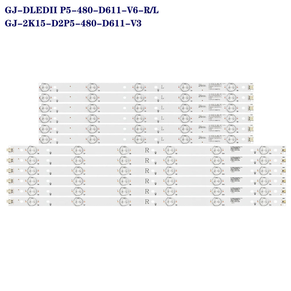 LED Backlight Strip for EVTLBM480P0601-K-5 EVTLBM480P0501-J-4 210BZ05DL43030J05L 3B7450001EA0 - Replacement