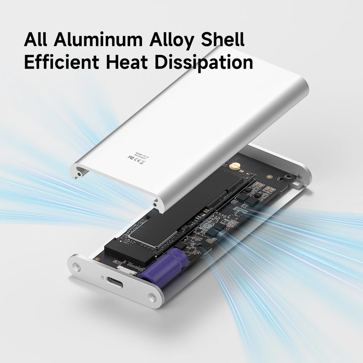 Hagibis M.2 NVMe SSD Enclosure with E-Ink Display 10Gbps Ink