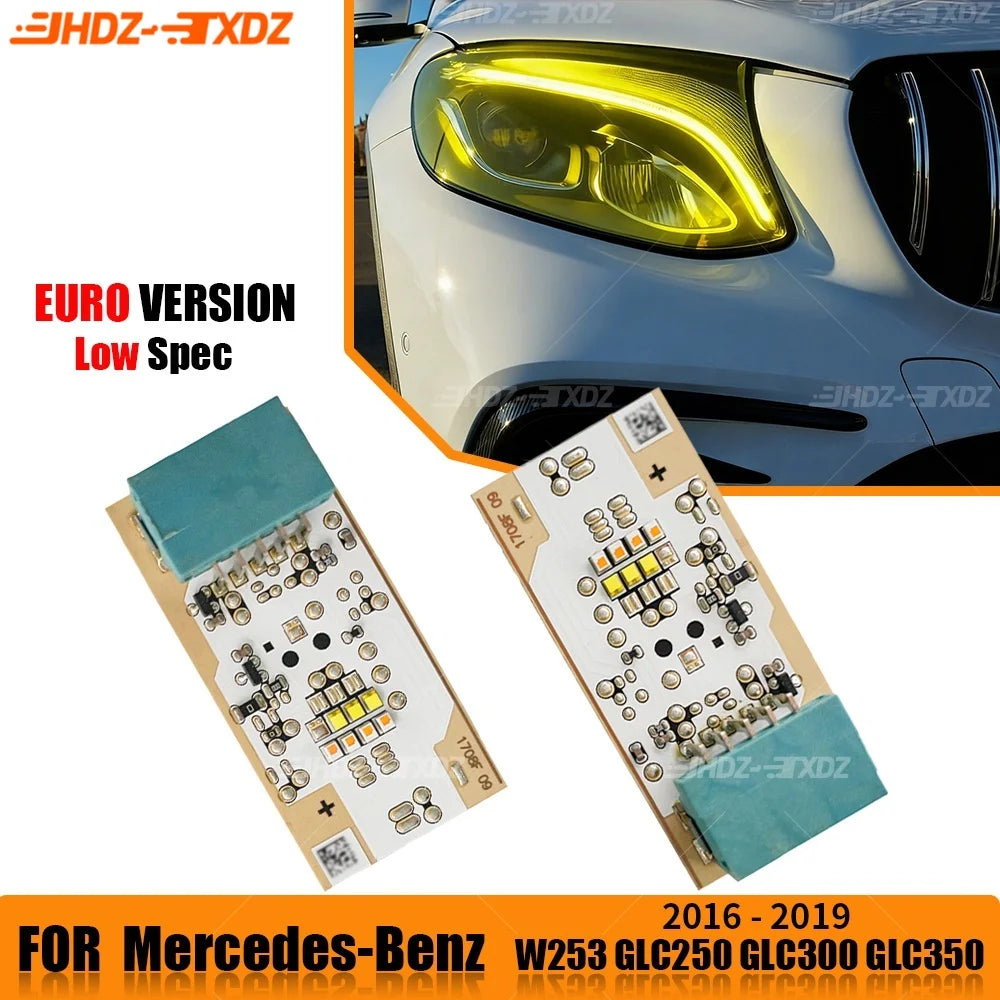 DRL LED Boards For Mercedes-Benz GLC W253 GLC250 GLC200 2016-2019 Headlight Daytime Running Light Module