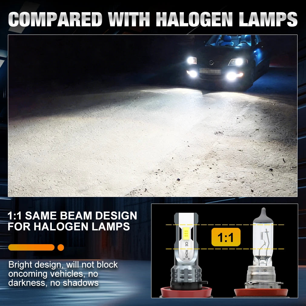 XSTORM H7 LED Fog Lights Bulbs H4 H11 9005 9006 LED Headligh