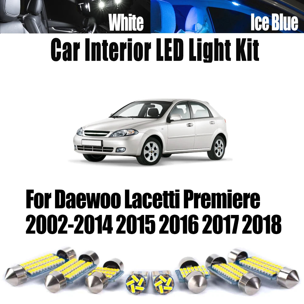 LED Interior Light Kit for 2002-2015 - Canbus Error-Free Interior Bulbs