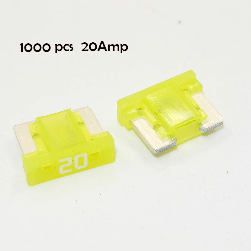 90/50pcs Fuses Micro Short Low Profile Mini Blade Fuse Assor