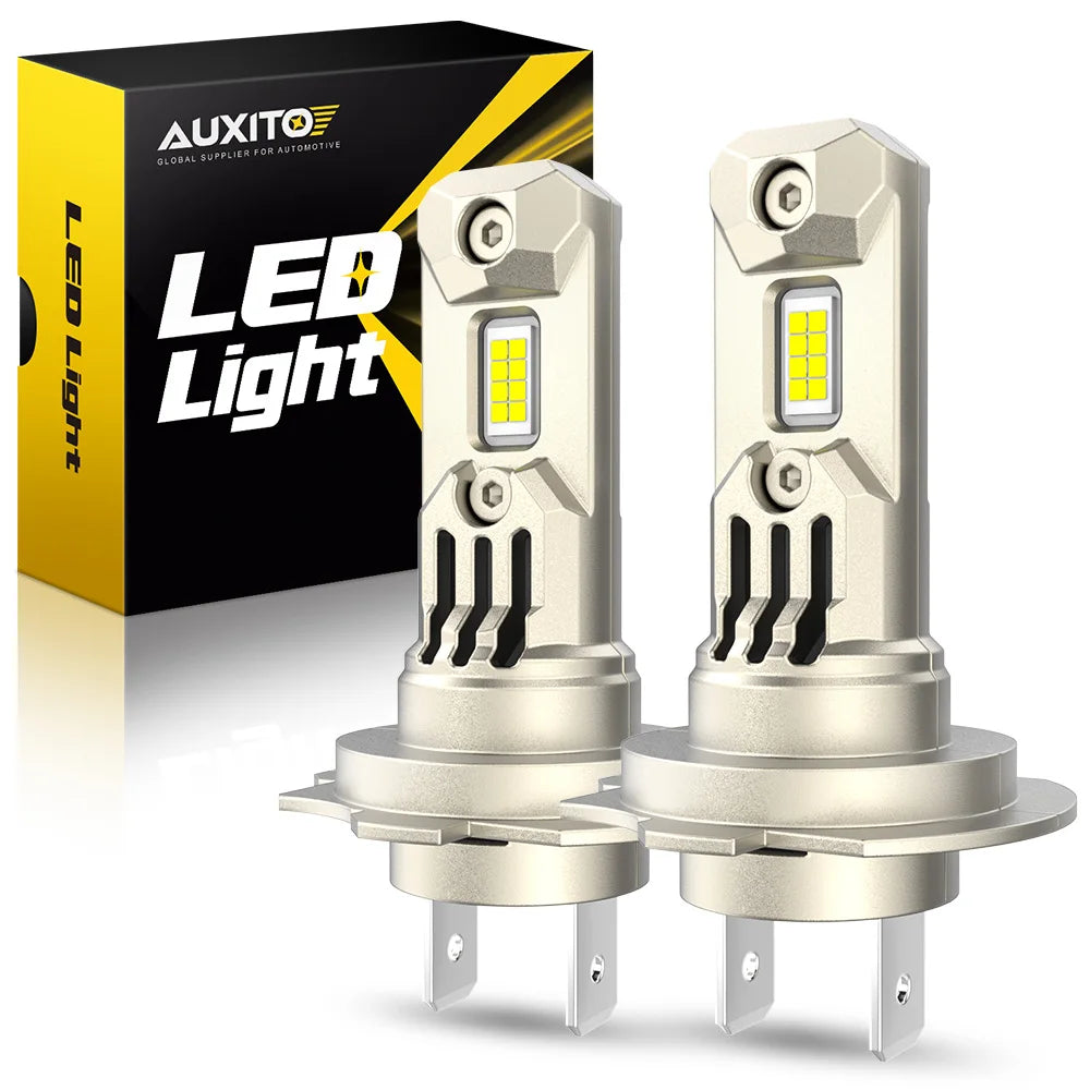AUXITO 2Pcs H7 LED Front Headlight Bulb Turbo LED High Low B