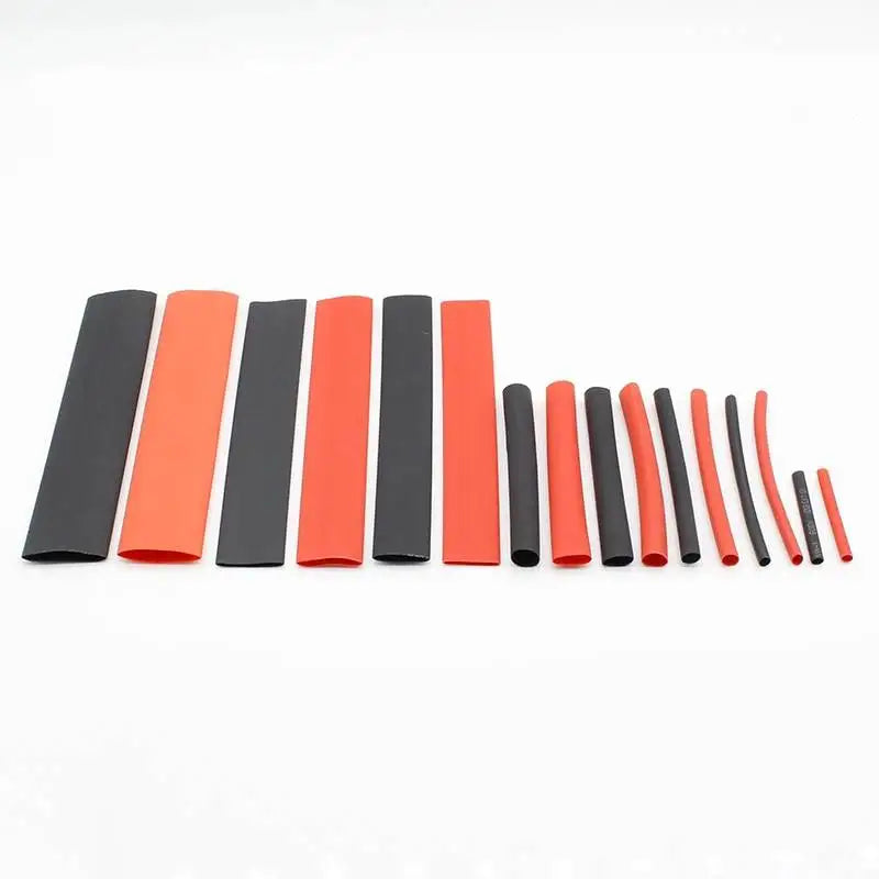 127pcs Black Red Heat Shrink Tubing 2 1 Assortment Polyolefi