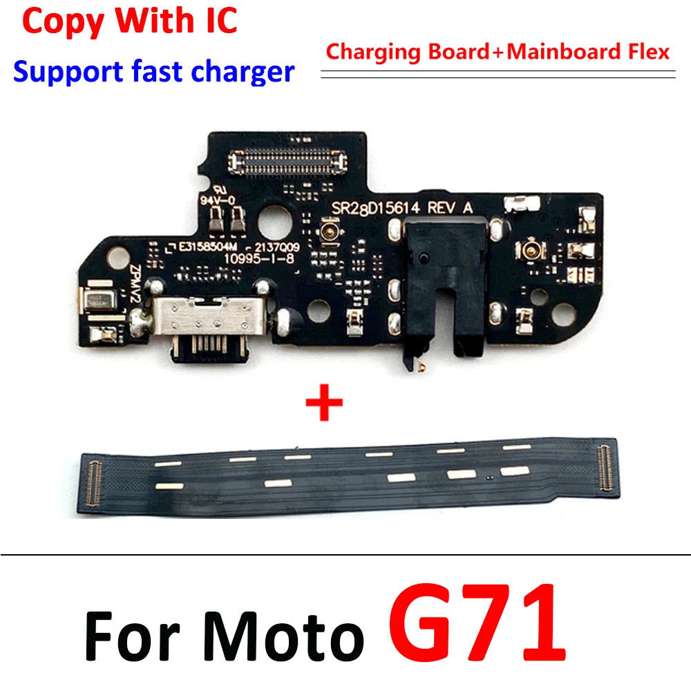 NEW USB Charging Port Board Main Board Motherboard Connector Flex Cable For Moto G31 G41 G42 G50 G51 G62 5G G60 G71 G100 G 5G