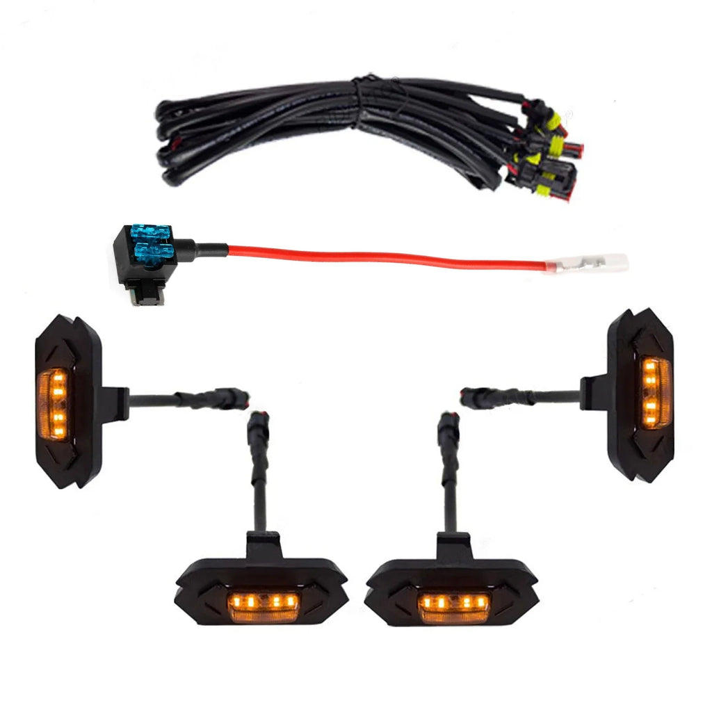 Amber White for Ford Ranger Wildtrack T9 2023 2024 2025 Car Front Grille LED Light Modified Vehicle for Ford