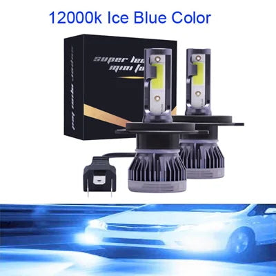 2Pcs LED H4 Car Headlight Bulbs H1 H7 H8 H9 H11 Headlamps Kit 9005 HB3 9006 HB4 Auto Driving Running Led Lamp 6000K 12000K