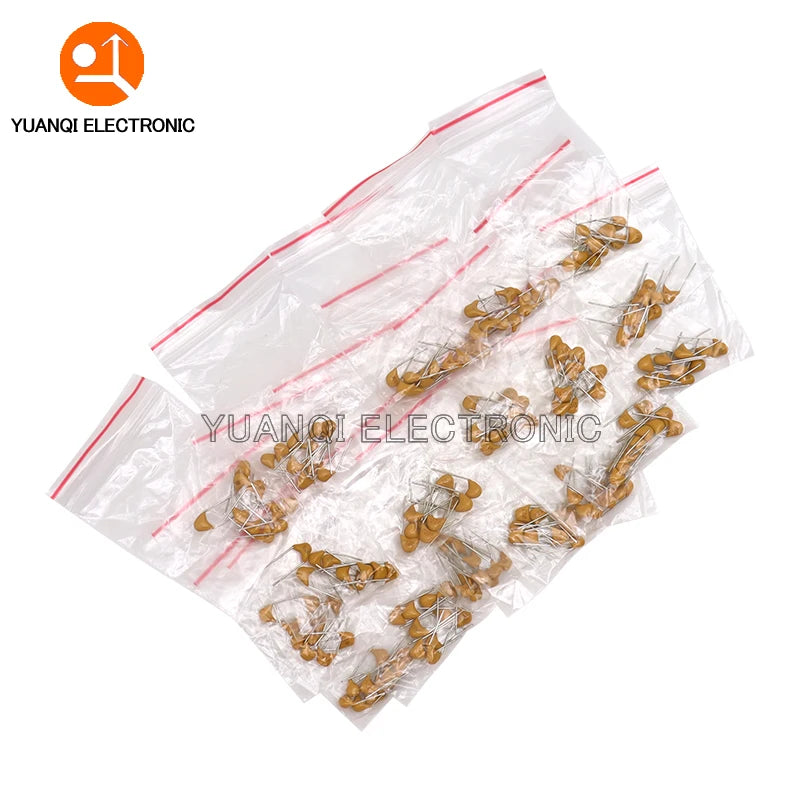 180pcs Monolithic Ceramic Capacitor Kit 18Values 10pcs 20pF-