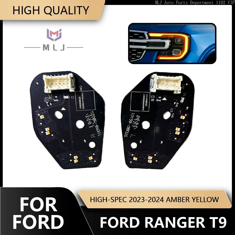 Headlight Amber Yellow Angel Eyes Daytime Running Lights Chip DRL Module Car Accessories for Ford T9
