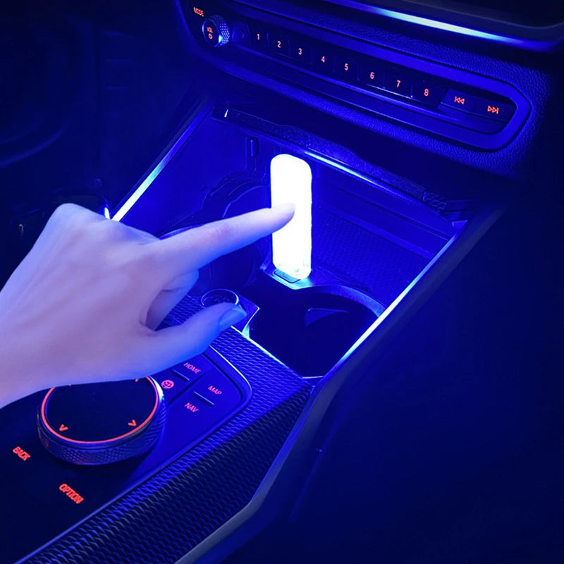Mini Touching LED Atmosphere Light RGB Universal Car Interio