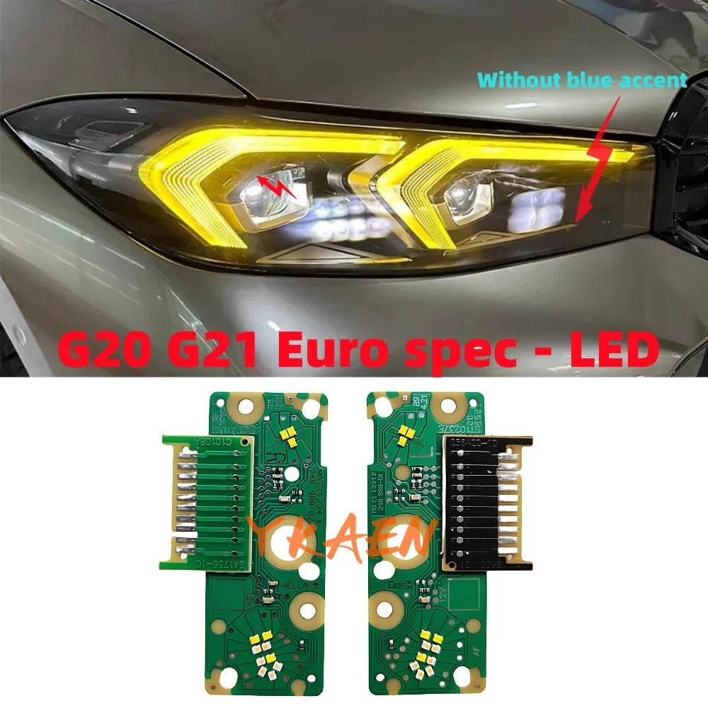 Angel Eye DRL LED Module Board For 2023 2024 BMW G20 Yellow DRL G21LCI 330i 330e iDrive xDrive US version