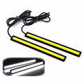 2pcs Ultra Thin Bright LED Car COB Daytime Running Lights Wa