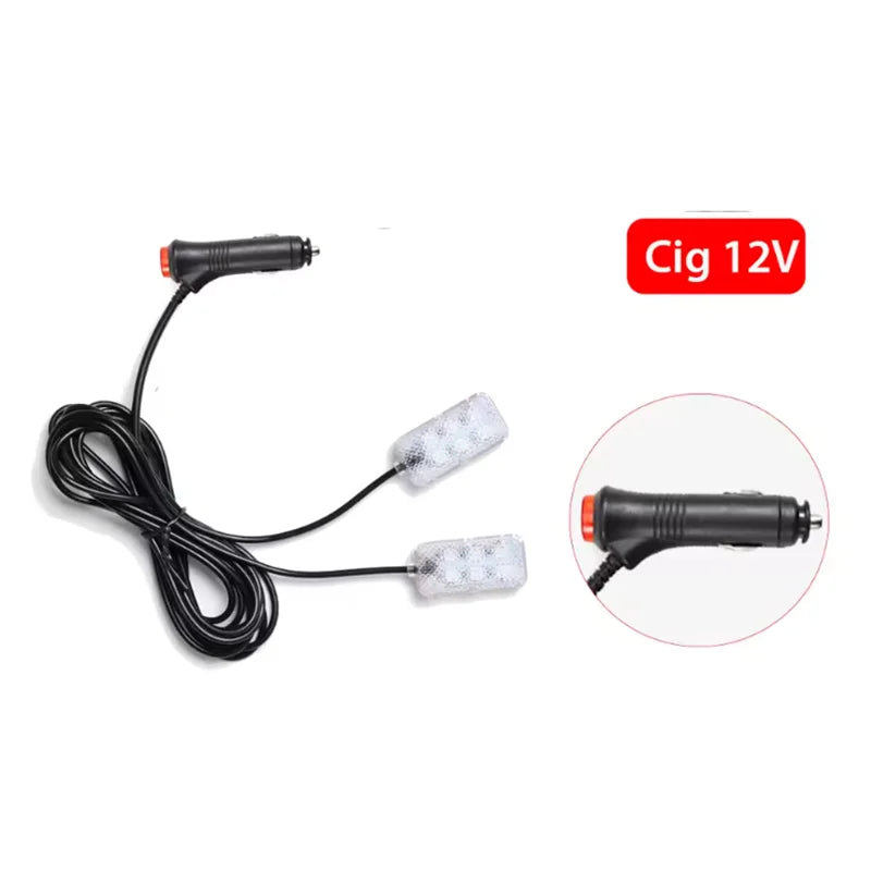 Car Led Foot Ambient With USB Cigarette Lighter Backlight Music Control App RGB Auto Interior Decorative Atmosphere Lights