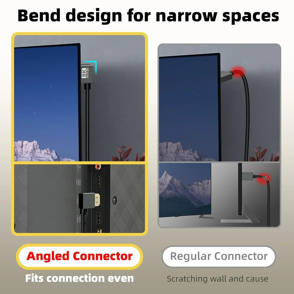 8K UHD Cable High Speed HDMI-compatible Mini/Micro HDMI-comp