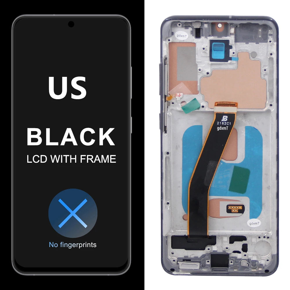 6.2 Tested For Samsung S20 5G LCD G981 S981F S981F/DS Display Touch Screen With Frame For Samsung S20 5G Display Replace
