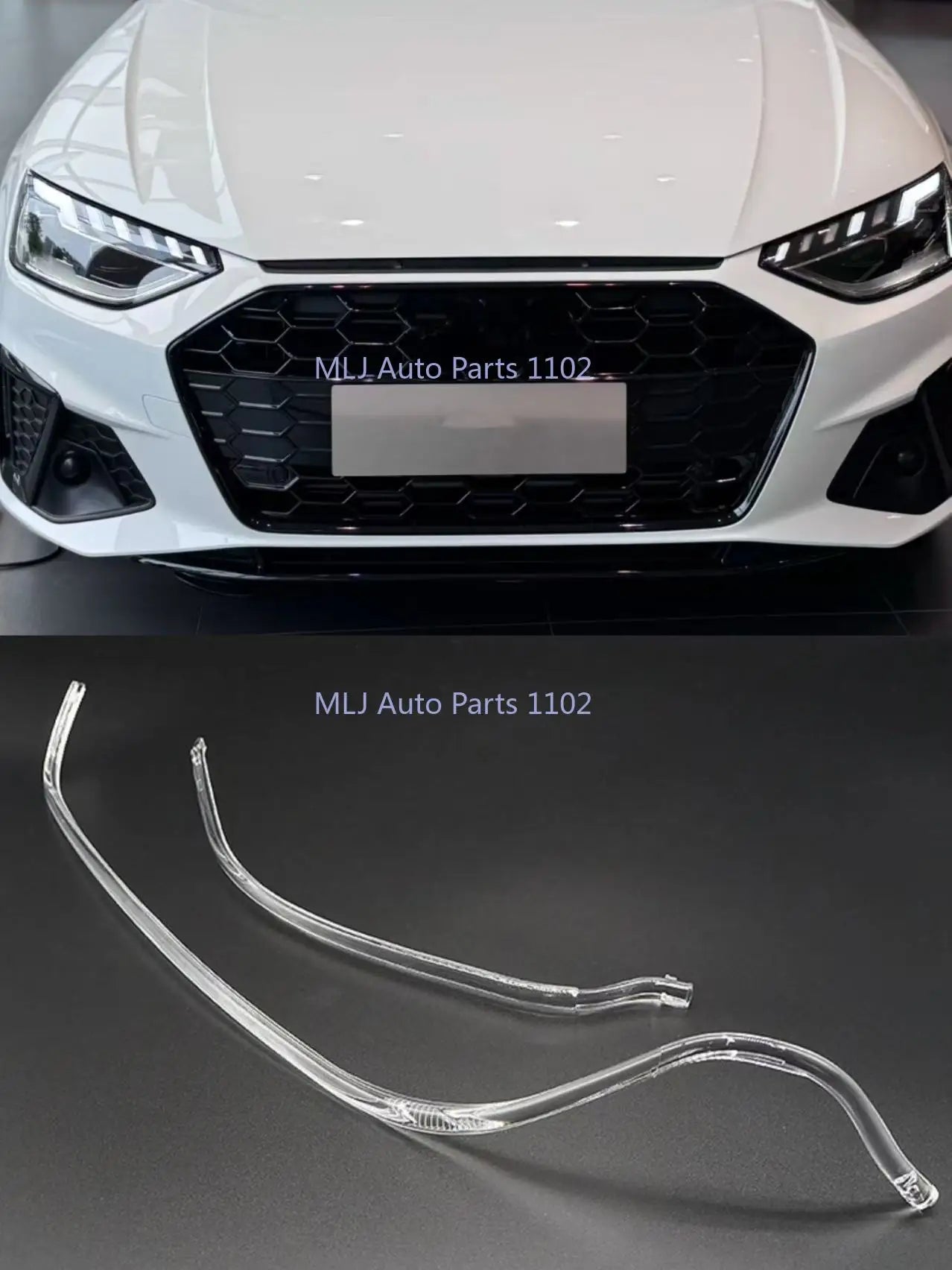 DRL Headlight Light Guide Plate Daytime Running Light Tube Bar for Audi A4L A4 2012-2016