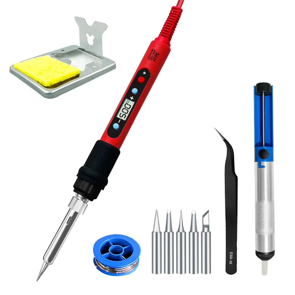 Digital Soldering Iron Set Kit 80W with ON/OFF Switch Adjust