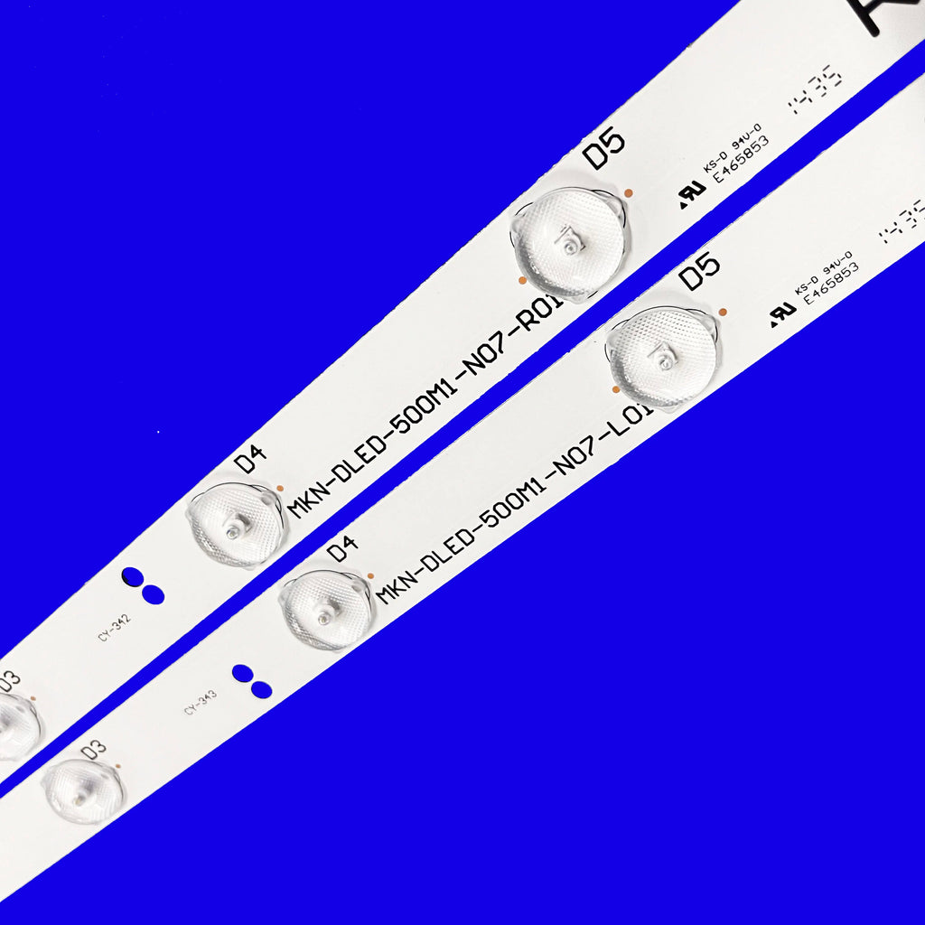 LED Backlight Strip for Kit 10pcs LED Backlight Strip For MAKENA 50 DE500M1NNAF-YA3 DE500M1NNAF Polaroid