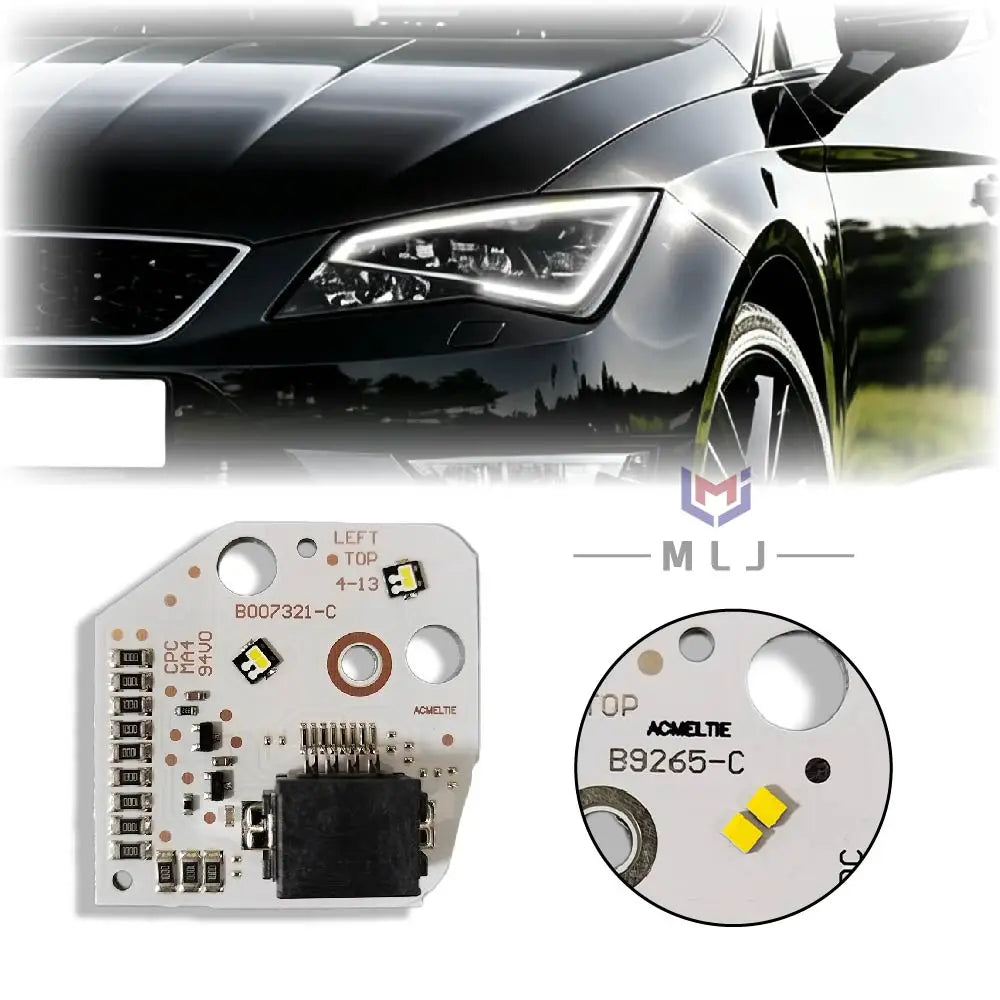 DRL Chip Board Angel Eyes Modified Daytime Running Light For VW SEAT Leon 2013-2016 Headlight Parts for VW