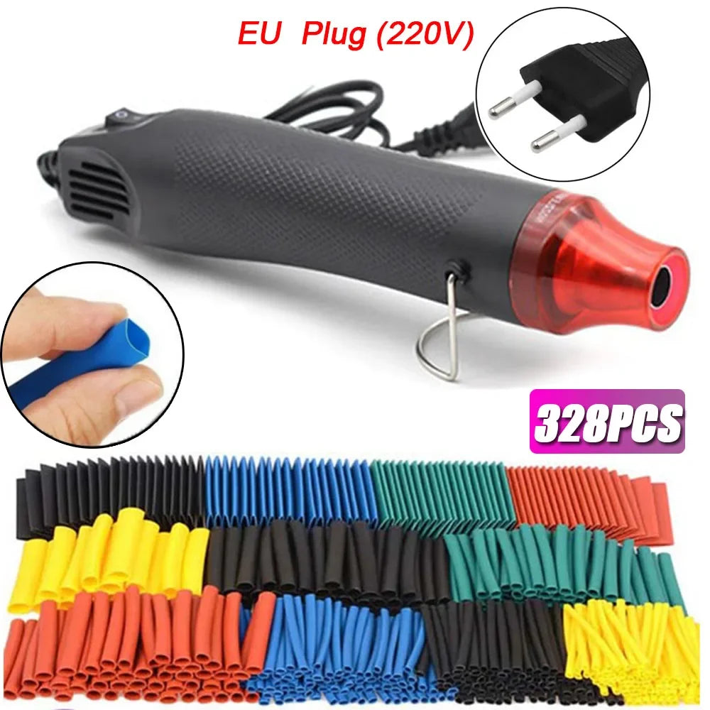 580/328/127PCS Heat Shrink Tubing Wrapping Kit 2 1 Shrinkable Wire Shrinking Wrap Tubing Wire Connect Cover Protection Sleeving