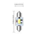 2PCS 12-24V C5W CANBUS LED Festoon 31mm 36mm 39mm 42mm C10W LED Bulb 3570 Chip Car Interior Reading Light White Error Free