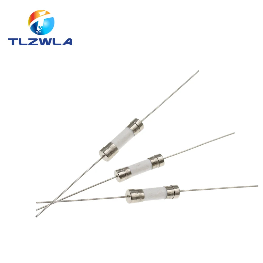 10PCS 5 20mm Fast Break Ceramic Fuse Slow Blow Tube Fuse Wit