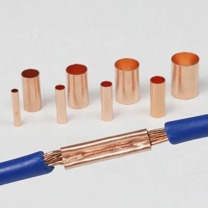 500/100 Pcs Copper Ring Terminals Wire Crimp Connectors Bare