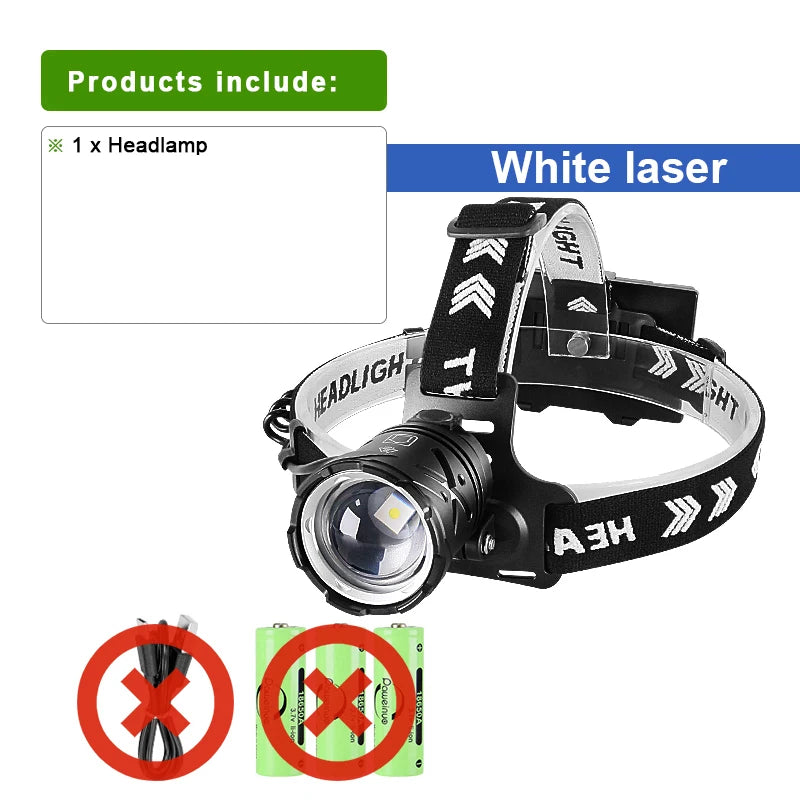 2024 XHP360 Super Powerful LED Headlamp 36 Core 18650 USB Rechargeable Headlight High Power Camping Fishing Waterproof Head Lamp