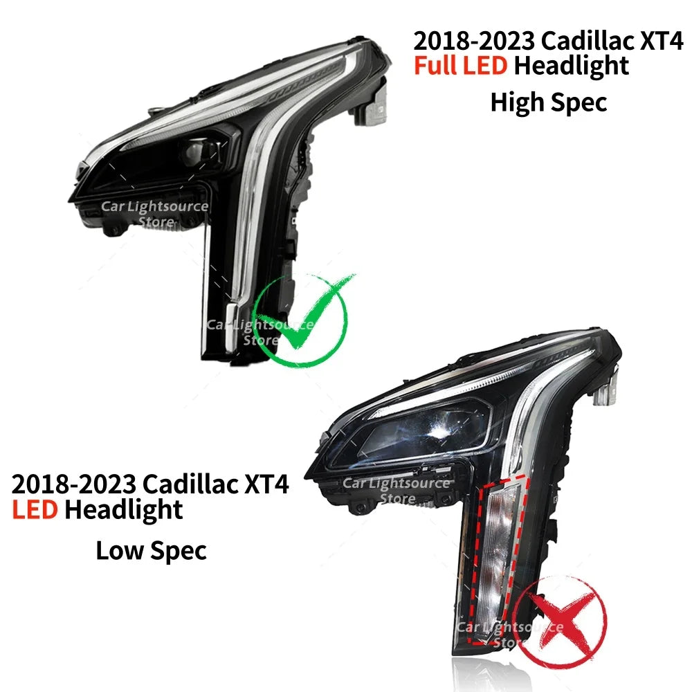 DRL LED Boards Daylight 10000061255-02 For Cadillac XT4 18-23 Full LED Headlight Daytime Running Light Turn