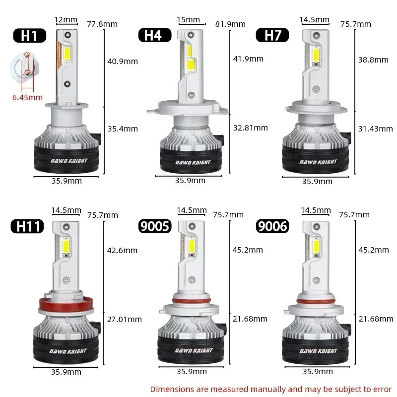 DAWNKNIGHT K8C 40W K7C Led Long Life Version H7 H4 H11 Led H