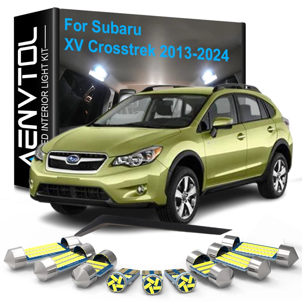 8pcs Car LED Interior Lights Canbus For Subaru XV Crosstrek 