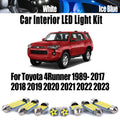 Bulbs Interior Map Dome Reading Sunvisor Trunk Light Kit For Toyota 4Runner 1989- 2020 2021 2022 2023 Car