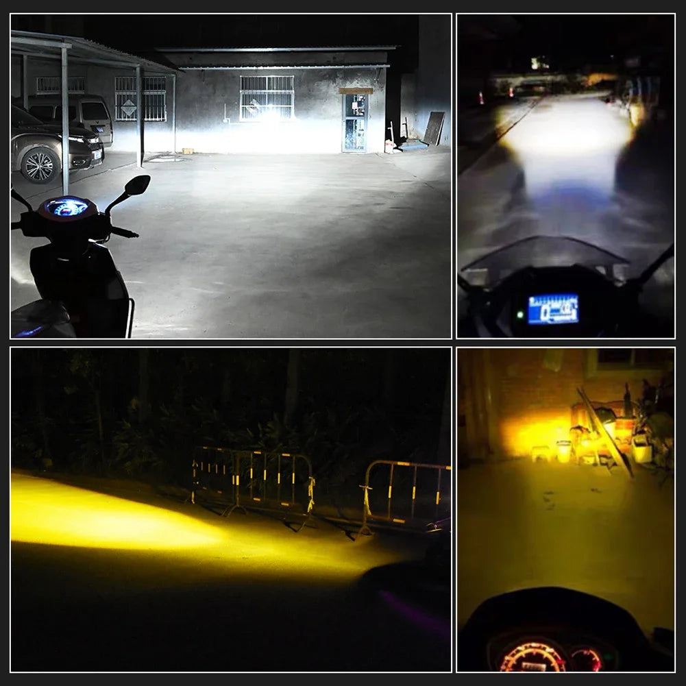 1pcs 12V High Quality H4/HS1 H6/BA20D 15W LED 6 COB Motorcyc