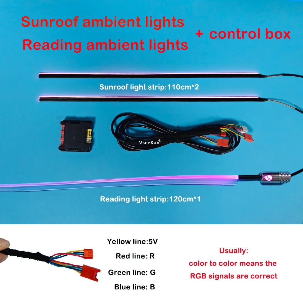 Car Ambient Horn Light Tweeter Car Sunroof Ambient Lights Car Reading Ambient Lights Works on All Cars universal