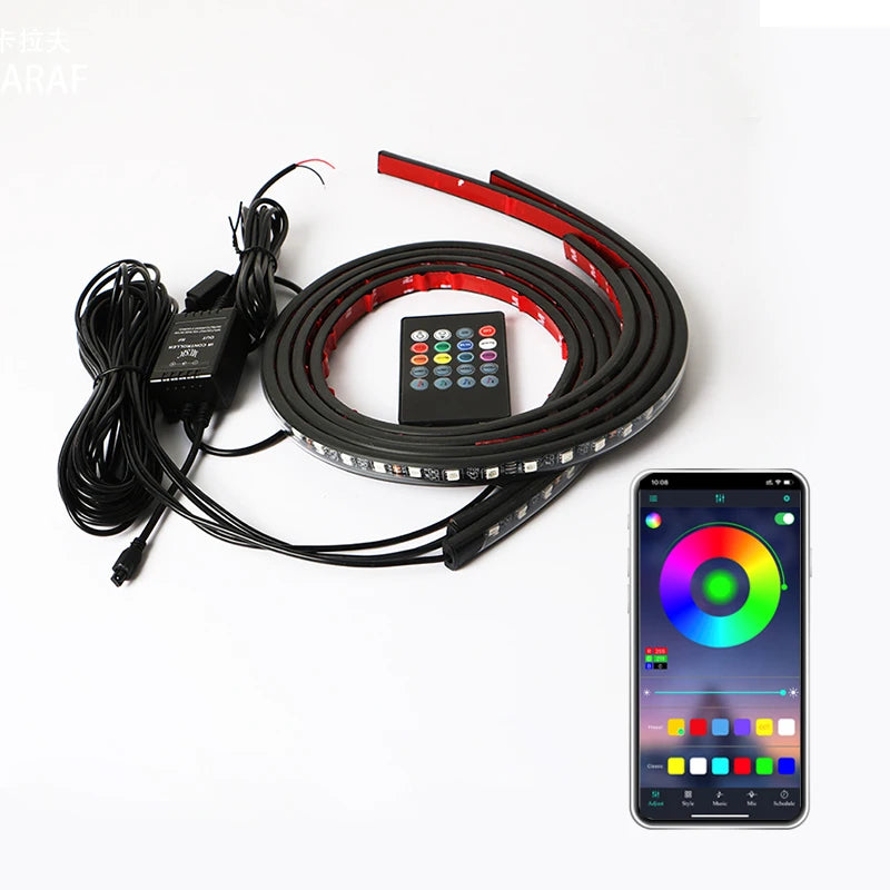 Car Charssis Flexible LED Strip Light LED Underbody Remote /
