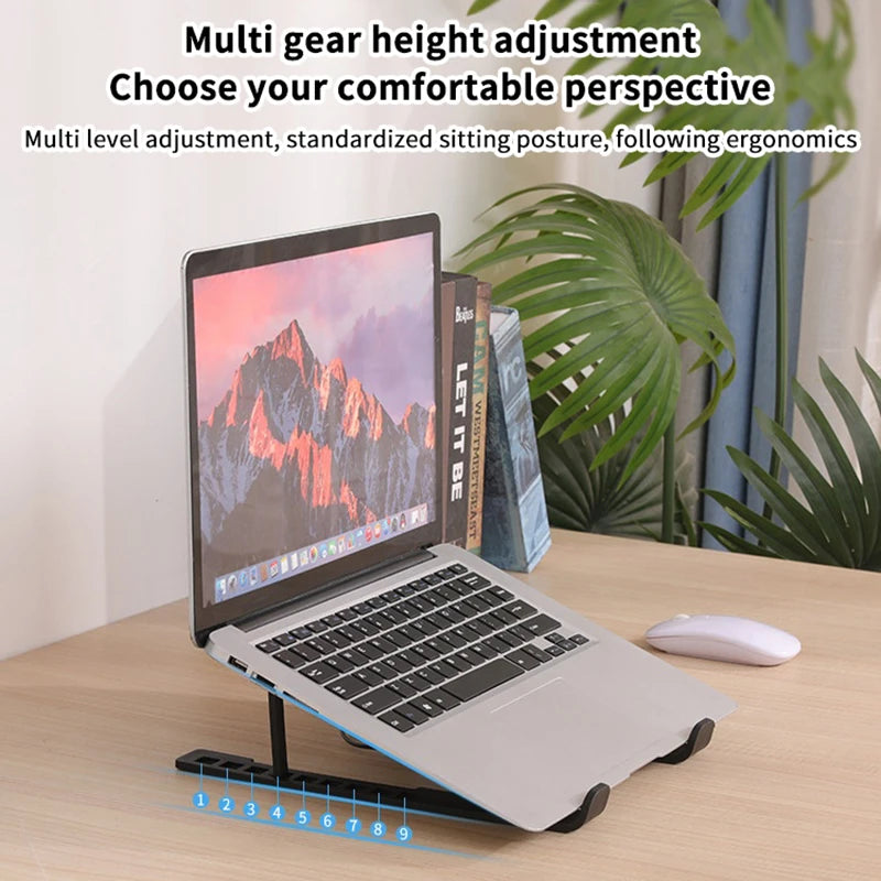 Laptop Cooler Base Stand Foldable Laptop Cooling Pad Holder 
