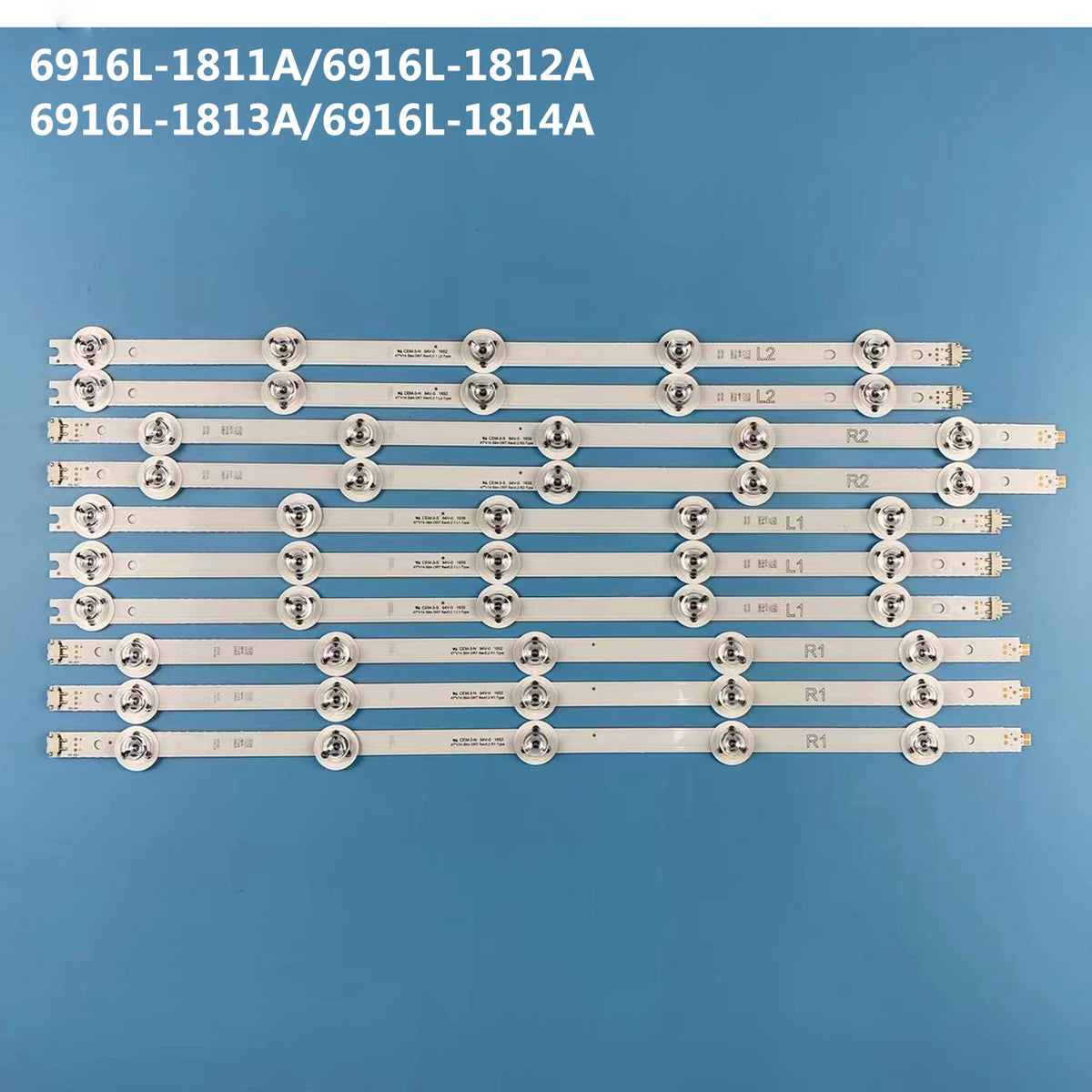 LED Backlight Strip for 47" v14 slim DRT Rev0.2 LC470DUF-VGF2 LC47ODUF-VGF1 TX-47ASW654 TX-47ASW754