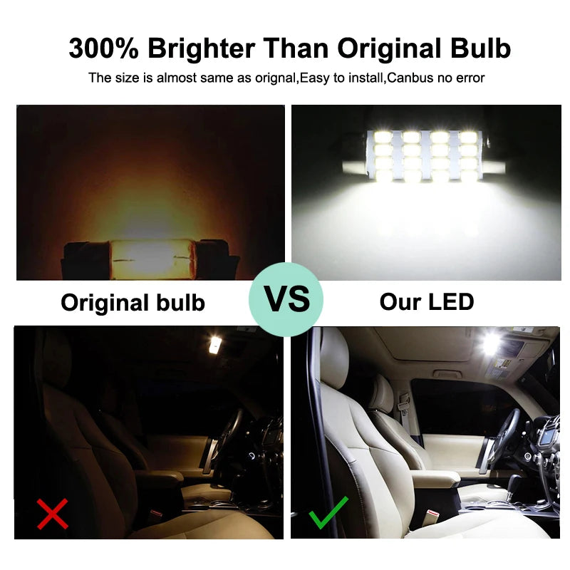 LED Interior Light Bulb Kit For Volvo V70 V50 V60 XC60 XC70 