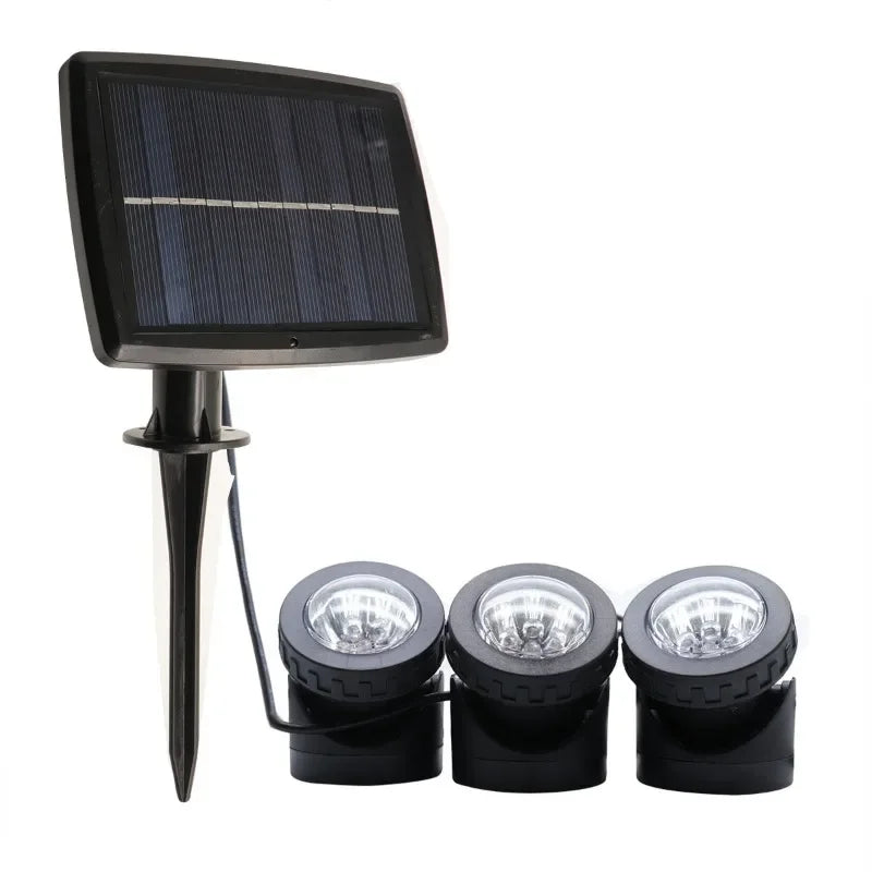 Creative New 6LED Underwater Single Head Dual Head Projection Solar Light for Outdoor Landscape Decoration Lighting Atmosphere