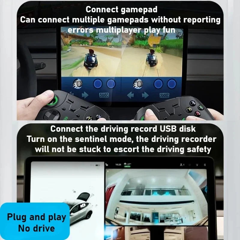 4-in-1 USB Extender Charger Upgrade Data Transfer Glove Box 